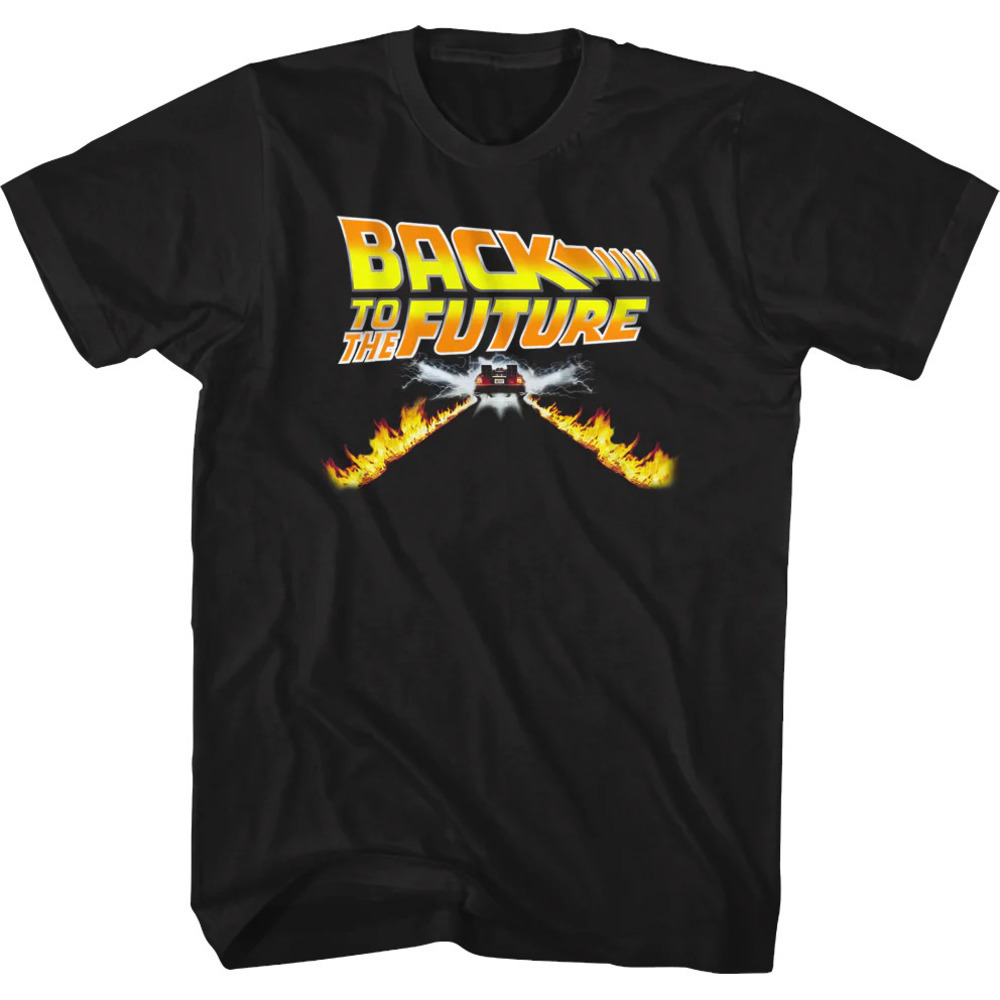 Delorean Fire Tracks Tshirt